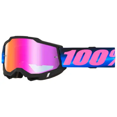 100% Accuri 2 Goggle  Superdome Frame/Dark Red Mirror Lens#50014-10064 1
