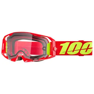 100% Armatic Enduro Goggle  Red Frame/Clear Lens#50070-10005 1