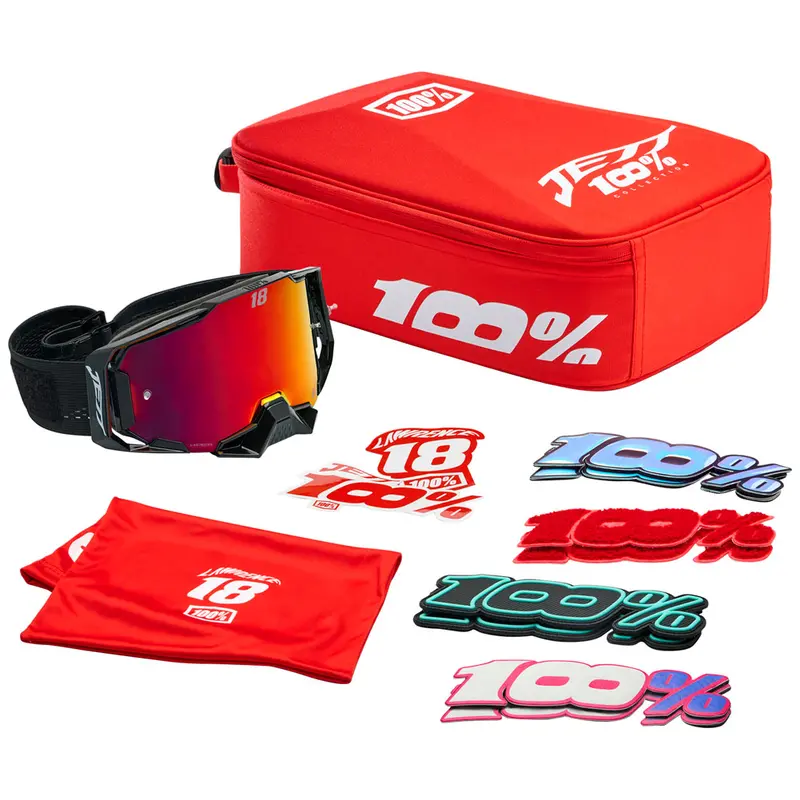 100% Armega Jettpak Le Goggle Jett Special Frame/Red Mirror Lens#50003-00019 1