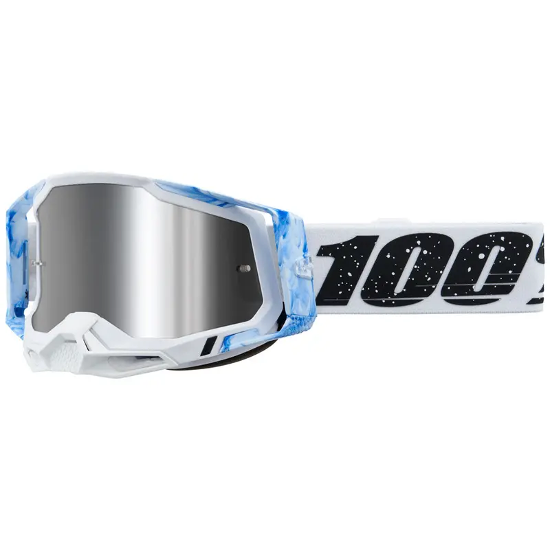100% Racecraft 2 Goggle Mixos Frame/Silver Flash Lens #50010-00020 1
