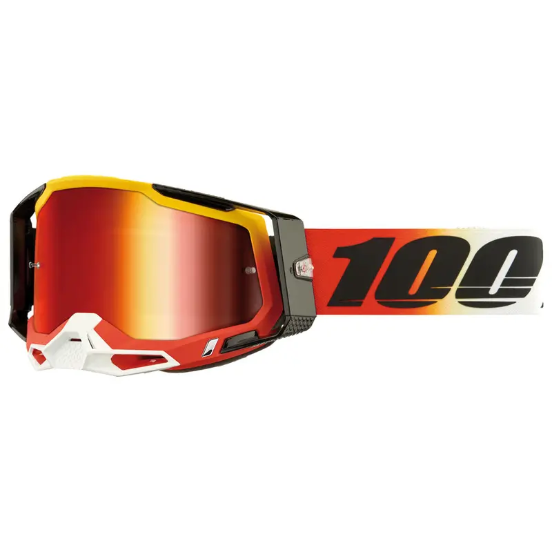 100% Racecraft 2 Goggle Ogusto Frame/Red Mirror Lens #50010-00024 1