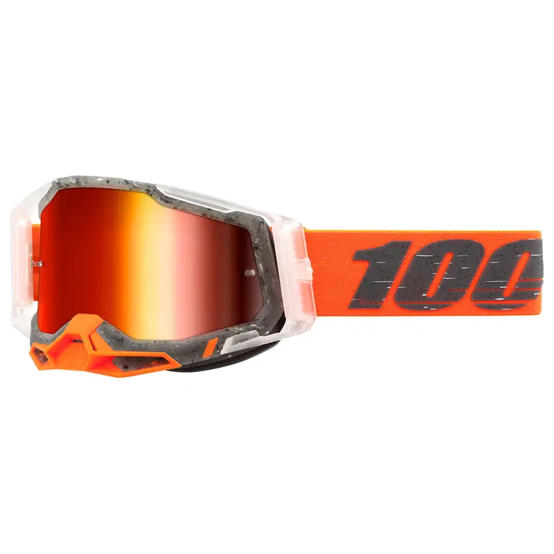 100% Racecraft 2 Goggle Schrute Frame/Red Mirror Lens #50010-00014 1