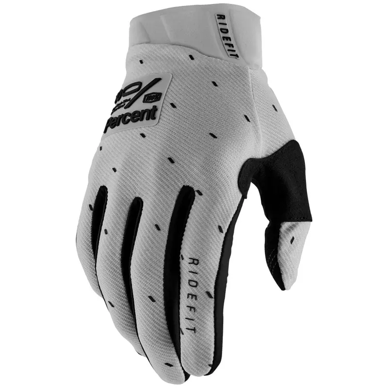100% Ridefit Gloves Medium Slasher Silver #10010-00041 1