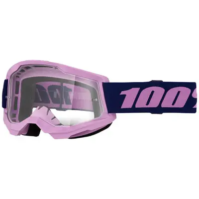100% Strata 2 Goggle  Purple Frame/Clear Lens#50027-10025 1