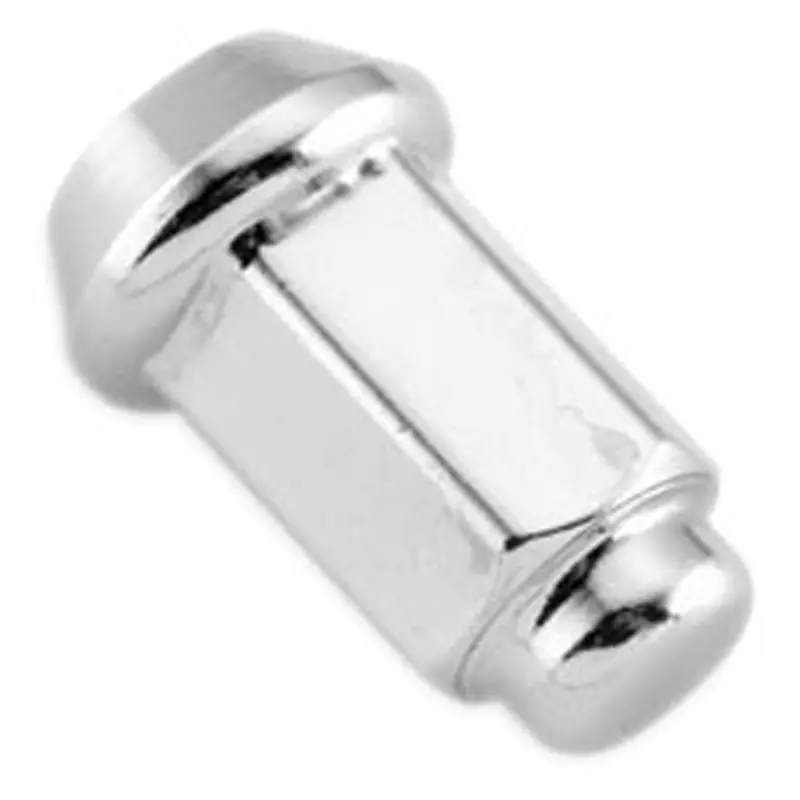 12Mm X 1.25 Tp Flat Chrome Lugnut - Box Of 16 #Alug16bx 1