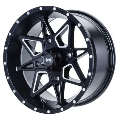 4/137 Itp Tornado Wheel 14X7 5.0 + 2.0 Matte Black#1421951727B 1
