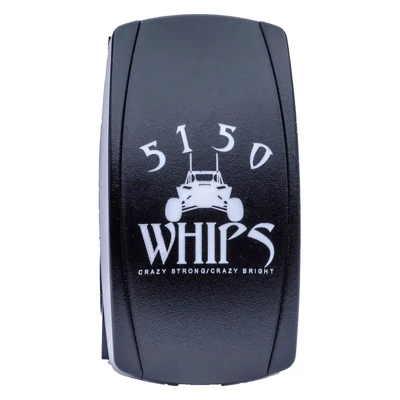 5150 Whips Waterproof Rocker Switch White#Wh-2504 1