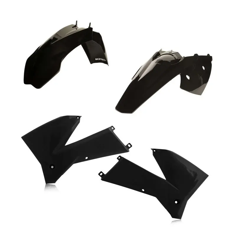 Acerbis 05-07 Ktm Exc/06-07 Xc-W200-525 Plastic Kit - Black 1