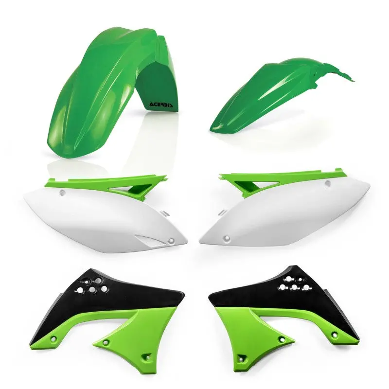 Acerbis 09-11 Kawasaki Kx450f Plastic Kit - Green/White/Black Original 09 1