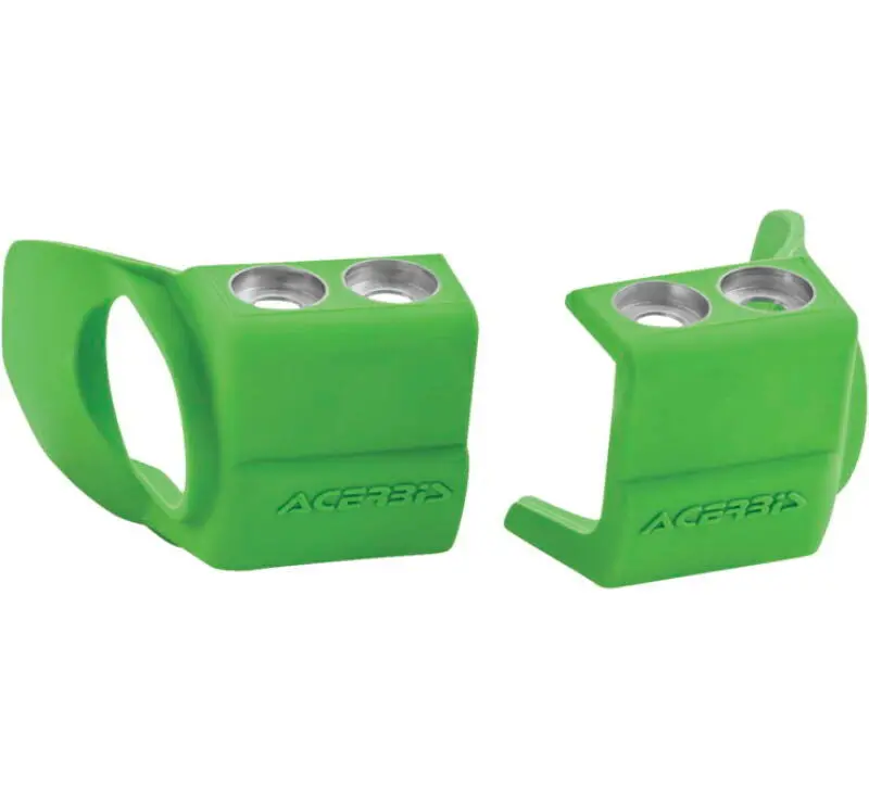 Acerbis 09+ Hon 250-450 Crf-R/X/Rx/Crf450r-S/Kaw Kx250f/450F/Beta Fork Shoe Protectors - Green 1