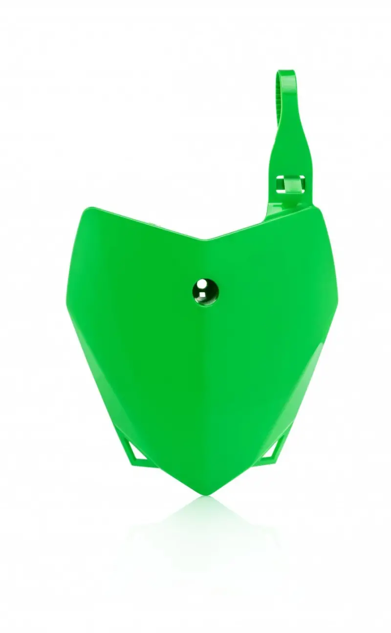 Acerbis 10+ Kawasaki Klx110/110L Front Number Plate - Green 1
