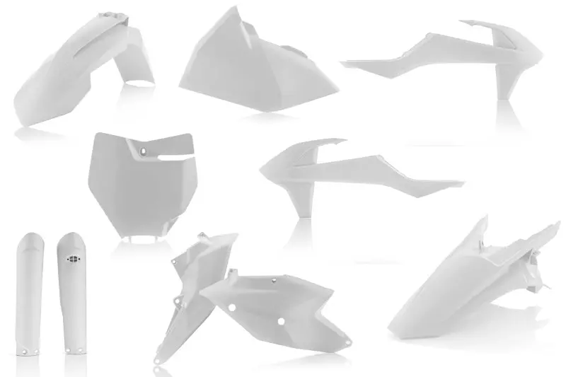 Acerbis 16-18 Ktm 125-450 Sx/ Sx-F/ Xc-F /Xc Full Plastic Kit - White 1