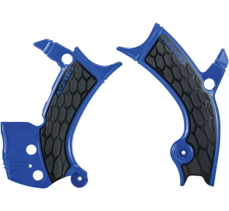 Acerbis 16-19 Yamaha Yz250f/Yz450f/Yz250fx/Yz450fx/Wr250f/450F Frame Guards- X-Grip - Blue/Black 1