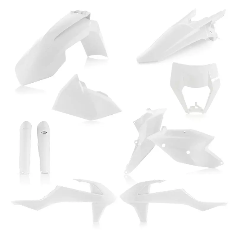 Acerbis 17-19 Ktm Xc-W150/250/300/ Exc-F250/350/450/500 Full Plastic Kit - White 1