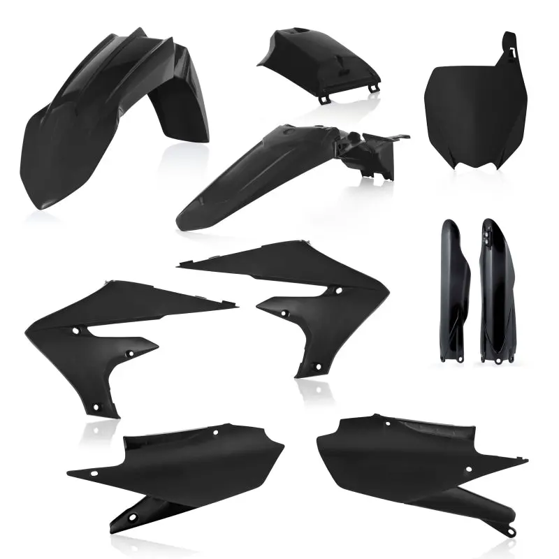 Acerbis 18-23 Yamaha Yz250f/Yz250fx/Yz450f/Yz450fx (Includes Tank Cover) Full Plastic Kit - Black 1