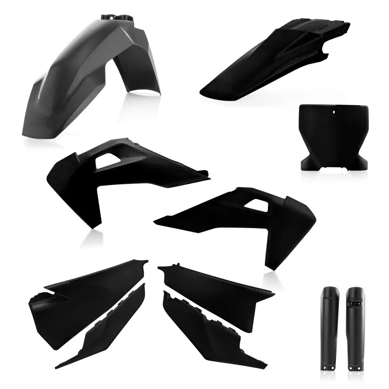 Acerbis 19-22 Husqvarna 125-450 Tc/ Fx/ Fc/2019 Tx300/ 20-22 Tx300i Full Plastic Kit - Black 1