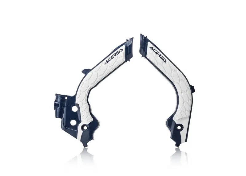 Acerbis 19-22 Ktm 125-501 Tc/Fc/Fx/Fe/S/Te/Tx/ 21-23 Gasgas Frame Guards- X-Grip - Blue/White 1
