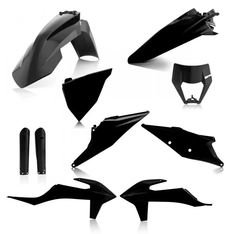 Acerbis 20-23 Ktm 150-500 Xcf-W/ Xc-W-Tpi/ Exc-Tpi/ Exc-F Full Plastic Kit - Black 1