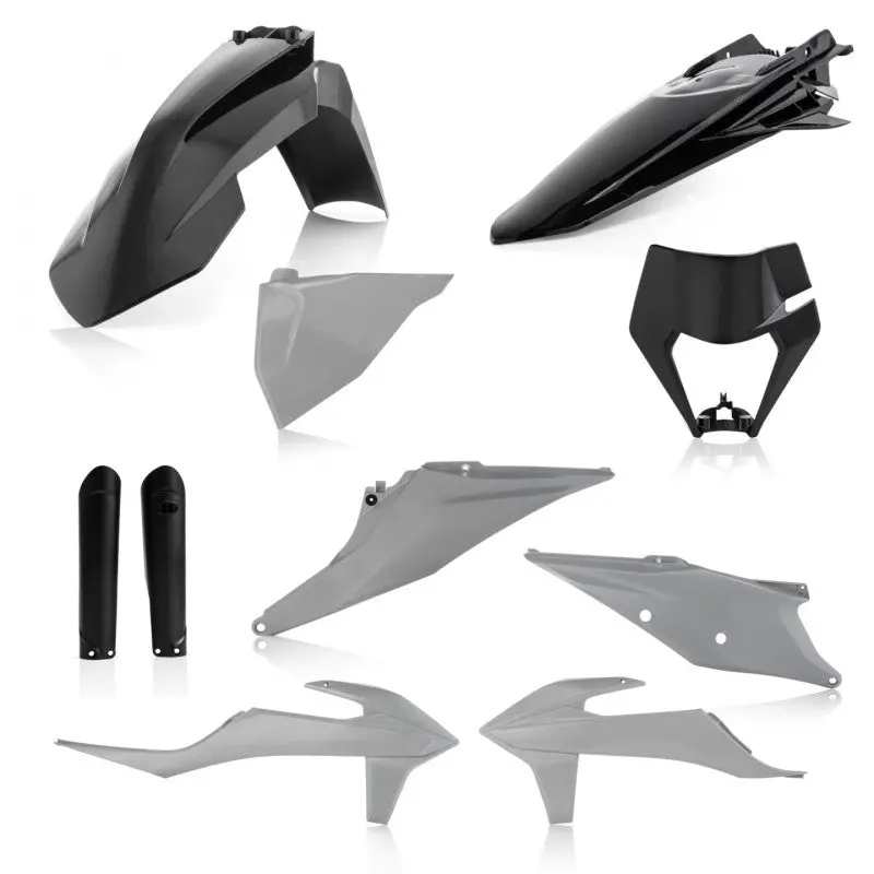 Acerbis 20-23 Ktm 150-500 Xcf-W/ Xc-W-Tpi/ Exc-Tpi/ Exc-F Full Plastic Kit - Gray/Black 1