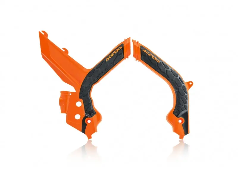 Acerbis 20-23 Ktm Xcf-W/ Xc-W/ Exc/ Exc-F Frame Guards- X-Grip - 16 Orange/Black 1