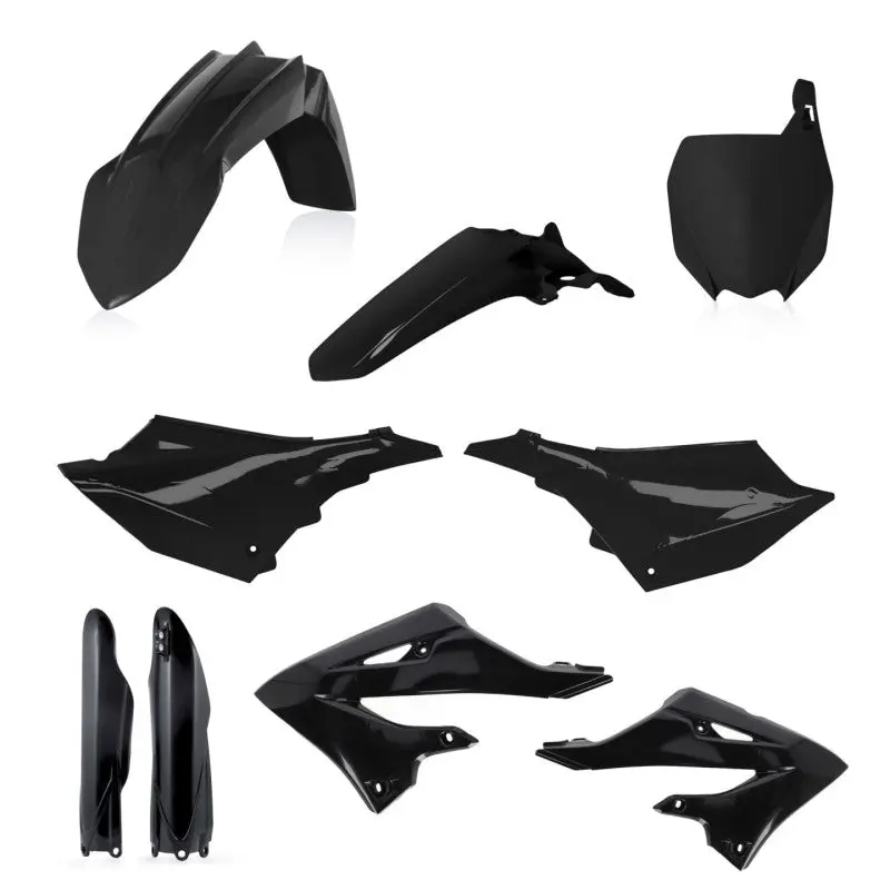 Acerbis 2023 Yamaha Yz125x/250X/ 22-23 Yz125/250 Full Plastic Kit - Black 1
