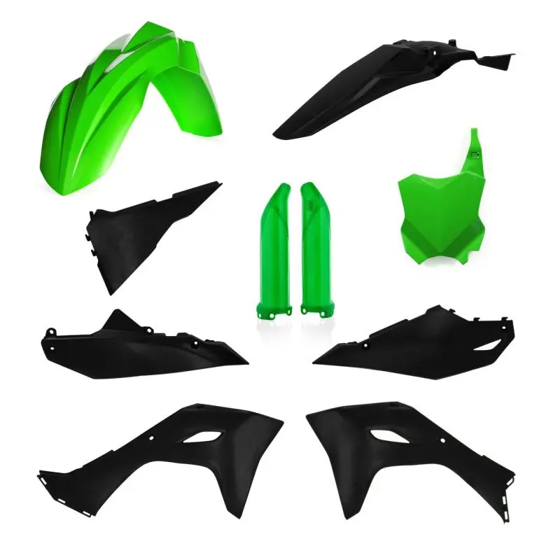 Acerbis 2024 Kawasaki Kx450 Full Plastic Kit - Green/Black 1