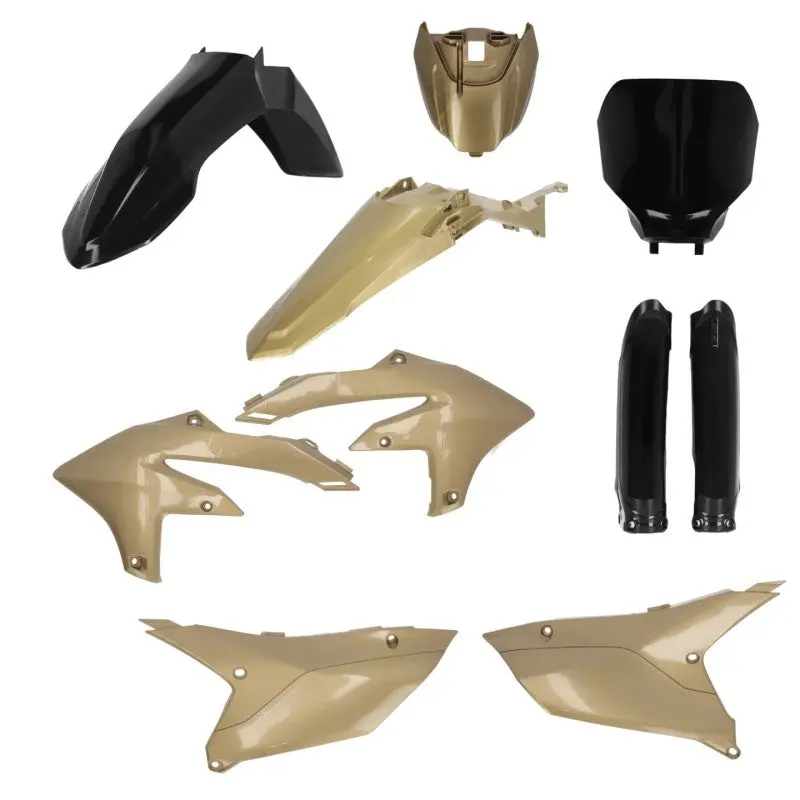 Acerbis 2024 Yamaha Yz250f/ 23+ Yz450f/Fx (Includes Tank Cover) Full Plastic Kit - Black/Gold 1