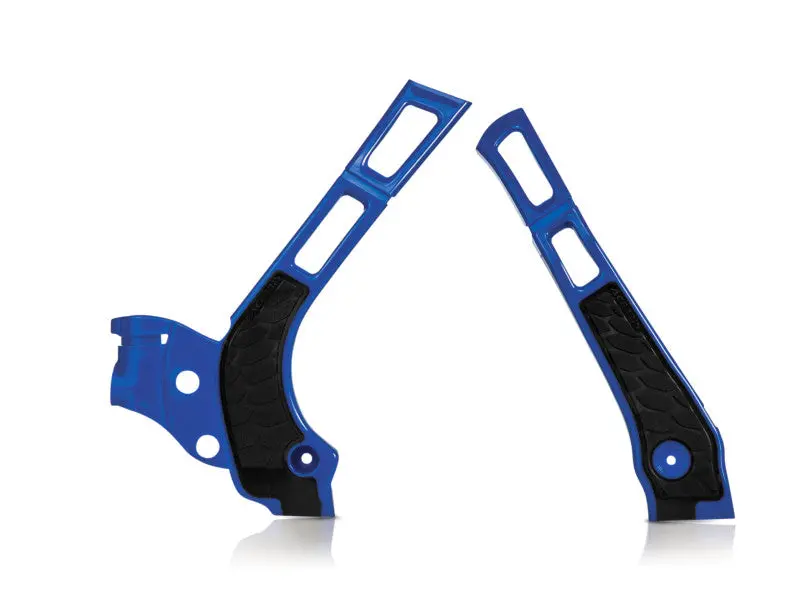 Acerbis 21-24 Fantic Xe/Xx/ 05-24 Yamaha Yz125/250/ Yz125x/Yz250x Frame Guard X Grip - Blue/ Black 1