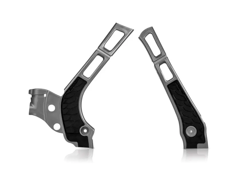 Acerbis 21-24 Fantic Xe/Xx/ 05-24 Yamaha Yz125/250/Yz125x/Yz250xframe Guard X Grip - Silver/ Black 1