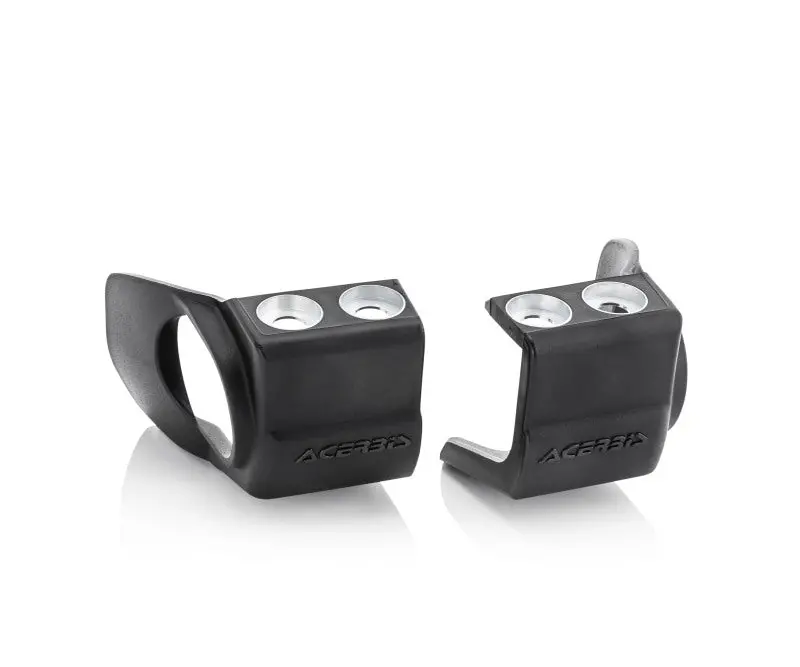 Acerbis 21+ Fantic/ 02+ Yam 125-450 Yz/ Fx /X / Yzf / Wr250f/450F Fork Shoe Protectors - Black 1