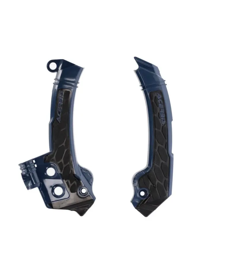 Acerbis 23+ Husqvarna Fc/Fx/ Tc/ Txi/ Fe/ Te Frame Guards- X-Grip - Blue/Black 1