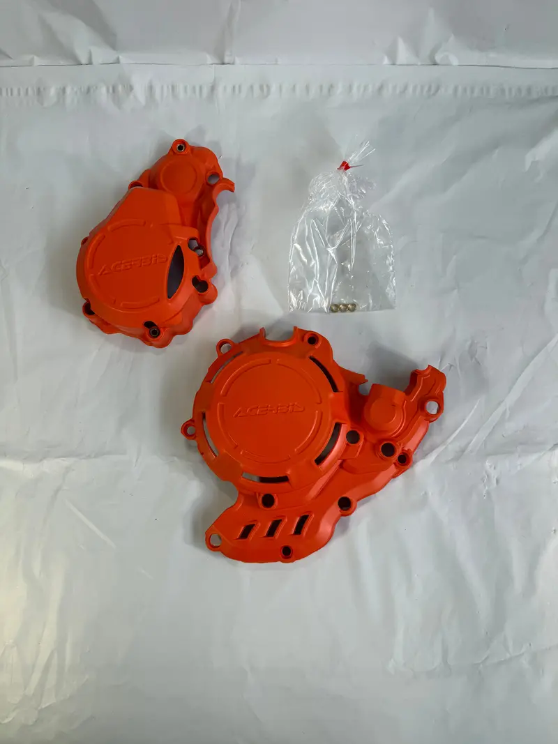 Acerbis 2731975226 X-Power Crankcase And Ignition/Clutch Cover Kit Orange Compatible With Ktm 250Exc-F 2017-2019/350Exc-F 2017-2023/350Xcf-W 2020-2022 - 2731975226 1
