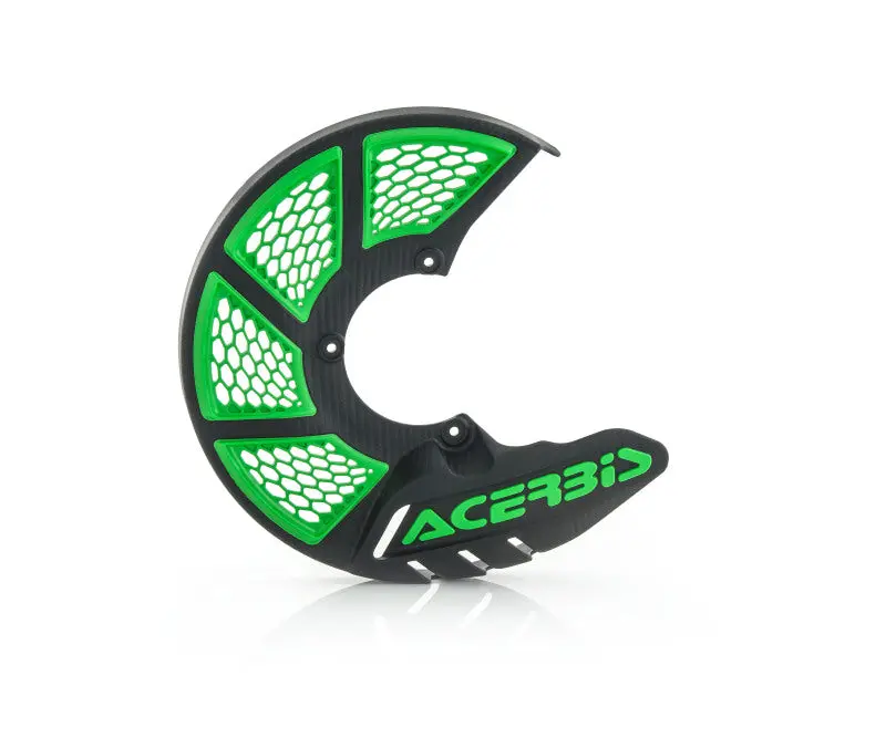 Acerbis X-Brake Vented Disc Cover - Black/Green 1