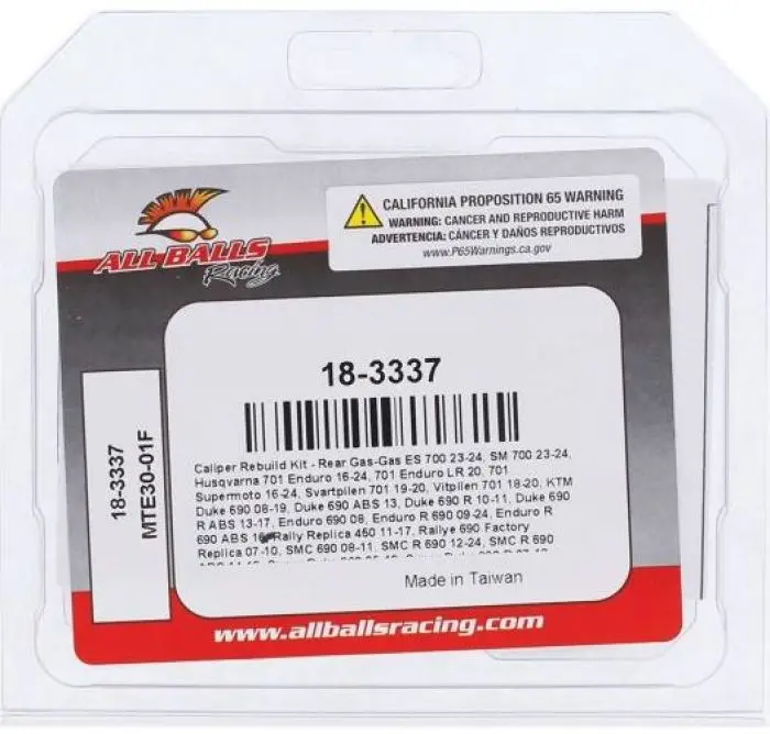 All Balls Racing 18-3337 Caliper Rebuild Kit 1