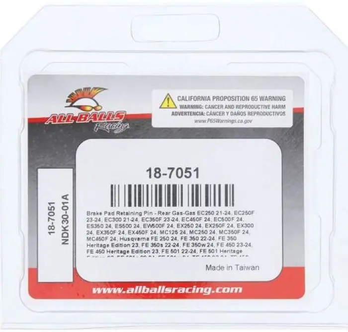 All Balls Racing 18-7051 Caliper Bolt Kit 1