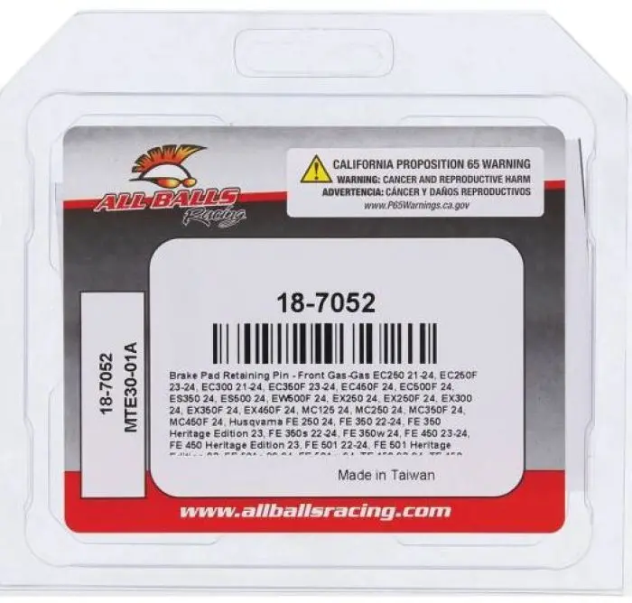 All Balls Racing 18-7052 Caliper Bolt Kit 1