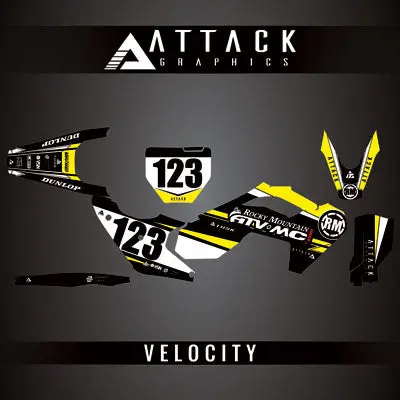 Attack Graphics Custom Velocity Complete Bike Graphics Kit#206982-P 1