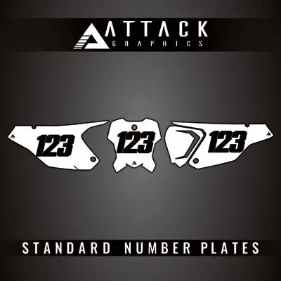 Attack Graphics Number Plate Backgrounds#Tri_F_01 1