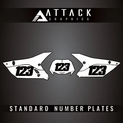 Attack Graphics Number Plate Backgrounds#Yam_F_47 1