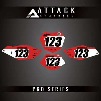 Attack Graphics Pro Series Number Plate Backgrounds#206985-P 1