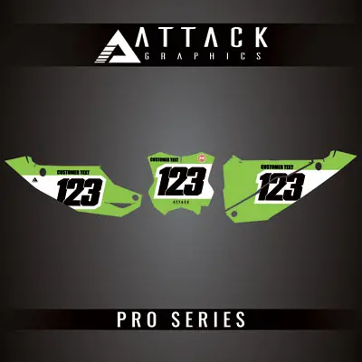 Attack Graphics Pro Series Number Plate Backgrounds#206985-P1 1