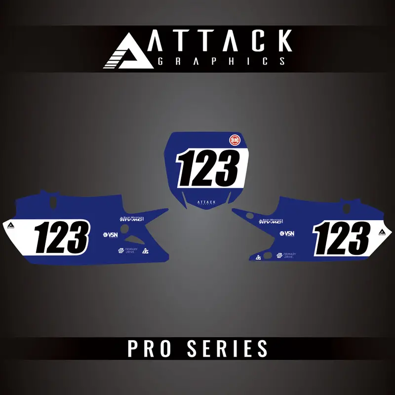 Attack Graphics Pro Series Restyle Number Plate Backgrounds#206989-P 1