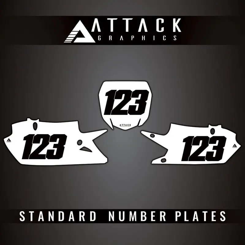 Attack Graphics Standard Restyle Number Plate Backgrounds#206987-P 1