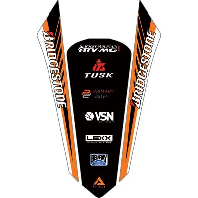 Attack Graphics Turbine Rear Fender Decal#184488-P 1