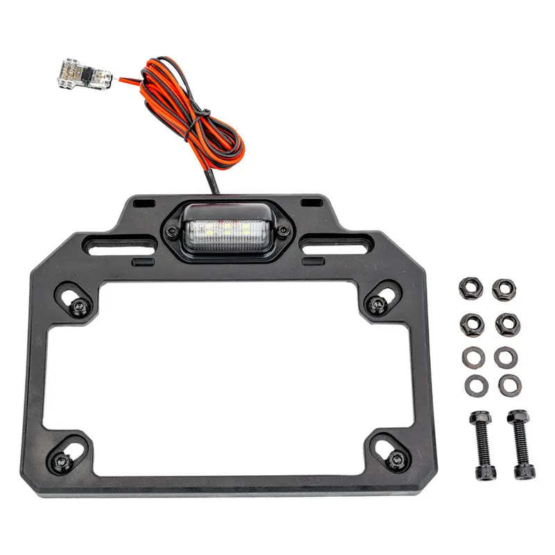 Atv-Utv Tek Elite Series Universal License Plate Bracket With Led Light#Esplate 1