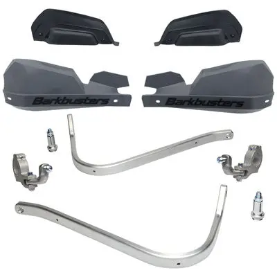 Barkbusters Universal Vps Two Point Mounted Handguard Kit Grey 1 1/8" Bars#2064370024 1