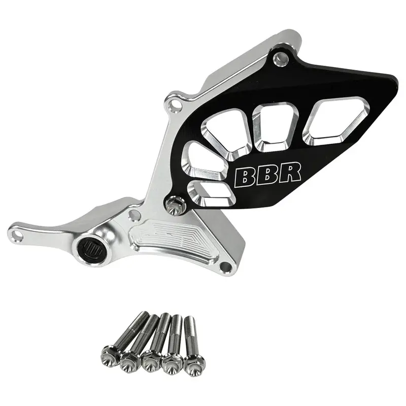 Bbr Shift Shaft Support Sprocket Guard Black/Silver#405-Hcf-1110 1