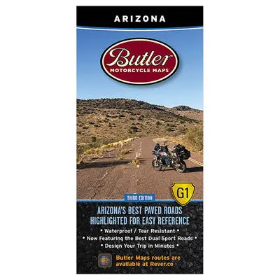 Butler Motorcycle Maps Arizona#Mp-102 1