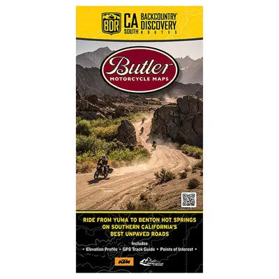 Butler Motorcycle Maps California- South Backcountry Discover Route: Dual Sport Map#Mp-129 1