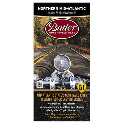 Butler Motorcycle Maps Northern Mid-Atlantic#Mp-130 1